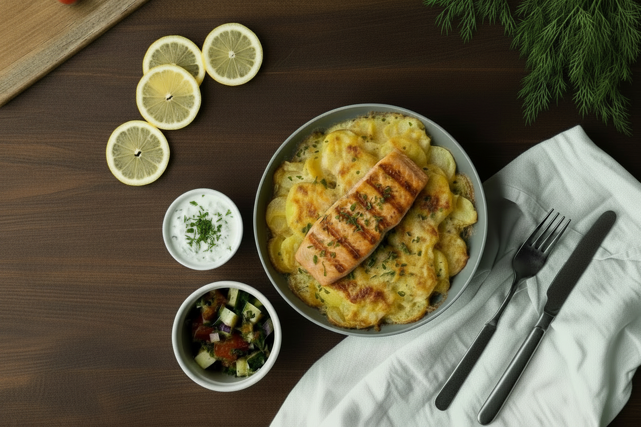 ROASTED SALMON WITH LEMON