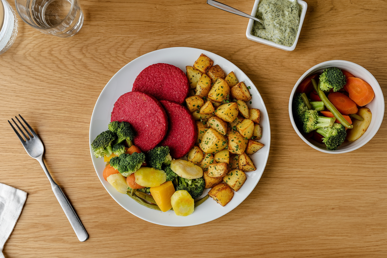 GOAT CHEESE BEETROOT PATTIES
