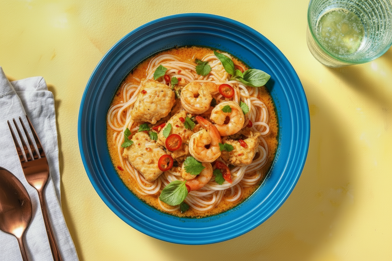 TOMATO AND SHRIMP PASTA