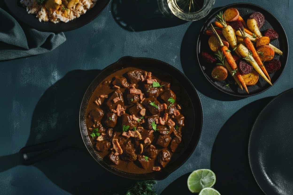 GAME & BACON SKILLET
